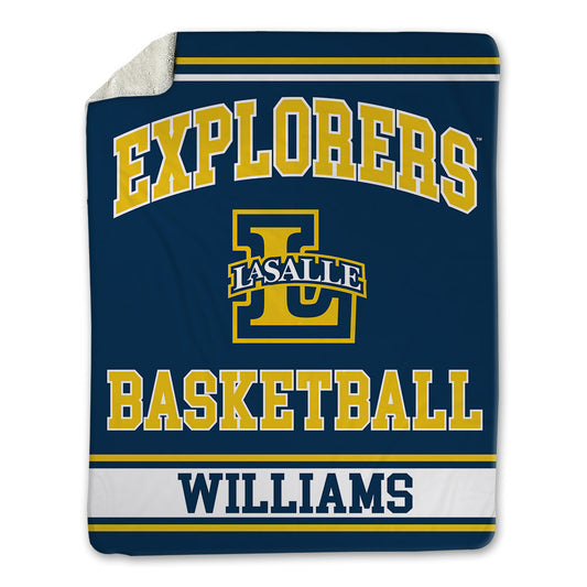 La Salle - NCAA Women's Basketball : Kiara Williams - Blanket-0