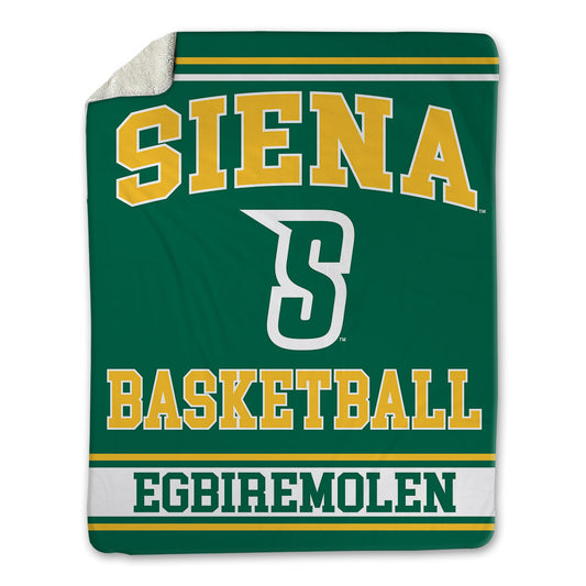 Siena - NCAA Men's Basketball : Trent Egbiremolen - Blanket-0