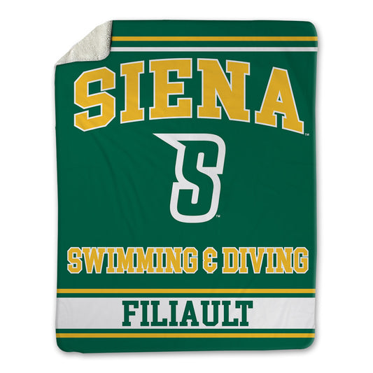 Siena - NCAA Women's Swimming & Diving : Julia Filiault - Blanket-0