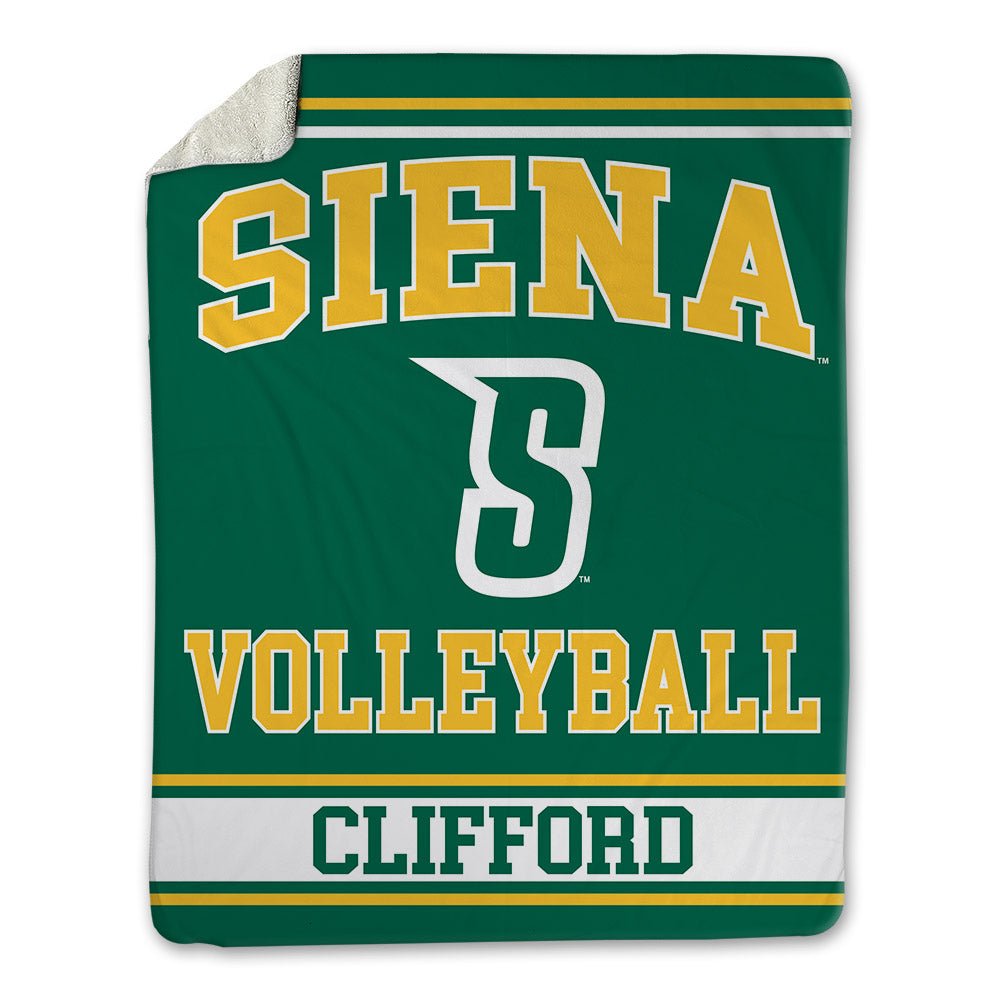 Siena - NCAA Women's Volleyball : Natalia Clifford - Blanket-0