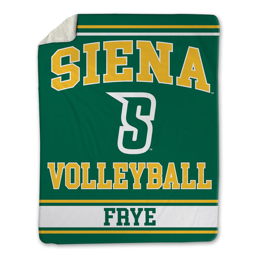 Siena - NCAA Women's Volleyball : Jill Frye - Blanket-0