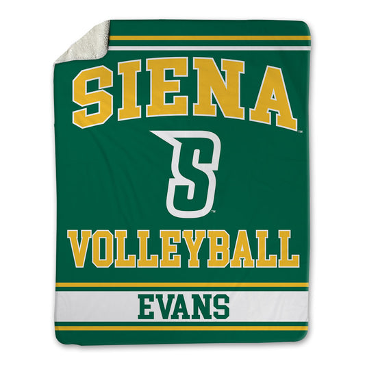 Siena - NCAA Women's Volleyball : Madison Evans - Blanket-0