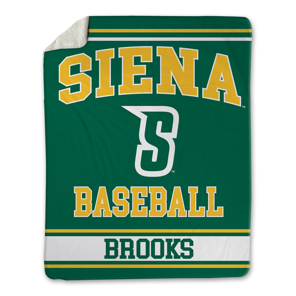 Siena - NCAA Baseball : Noah Brooks - Blanket-0