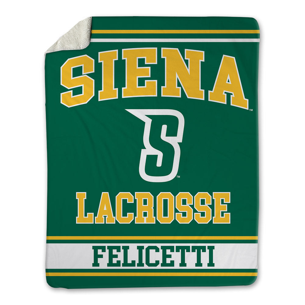 Siena - NCAA Men's Lacrosse : Michael Felicetti - Blanket-0