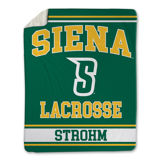 Siena - NCAA Men's Lacrosse : Tyler Strohm - Blanket-0