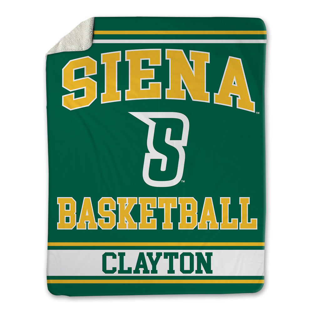 Siena - NCAA Men's Basketball : Mosi Clayton - Blanket-0