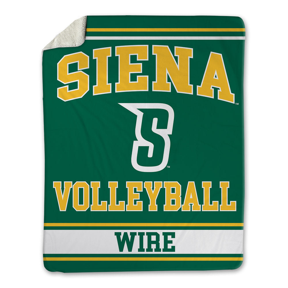 Siena - NCAA Women's Volleyball : Gabrielle Wire - Blanket-0