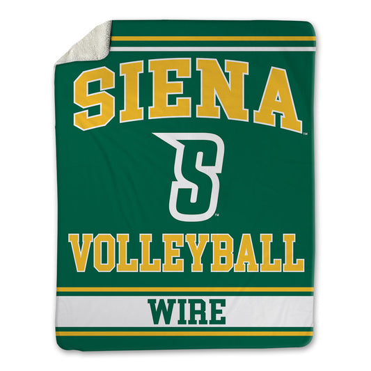 Siena - NCAA Women's Volleyball : Gabrielle Wire - Blanket-0