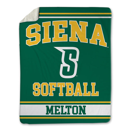 Siena - NCAA Softball : Lauren Melton - Blanket-0