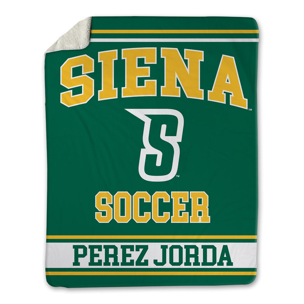Siena - NCAA Men's Soccer : Alejandro Perez Jorda - Blanket-0