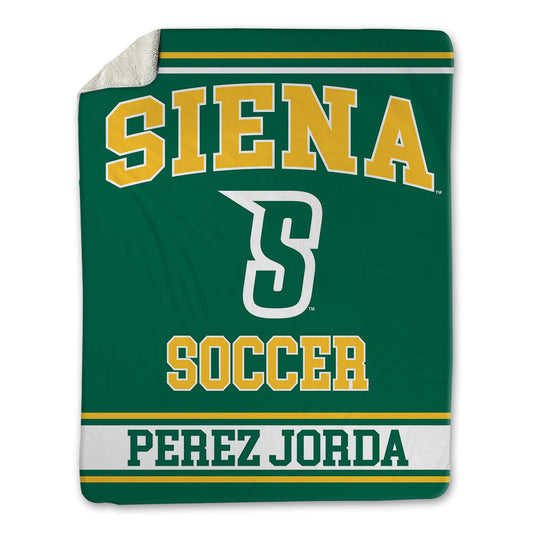 Siena - NCAA Men's Soccer : Alejandro Perez Jorda - Blanket-0