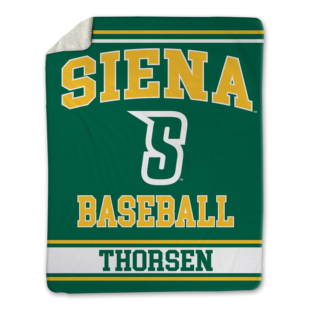 Siena - NCAA Baseball : Matt Thorsen - Blanket-0