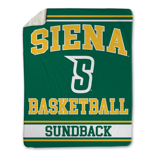 Siena - NCAA Women's Basketball : Grace Sundback - Blanket-0