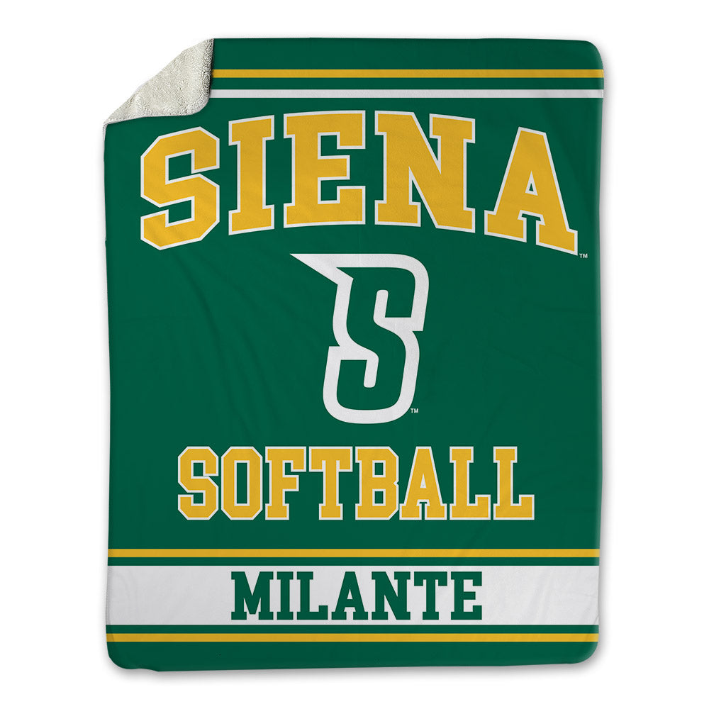 Siena - NCAA Softball : Ella Milante - Blanket-0