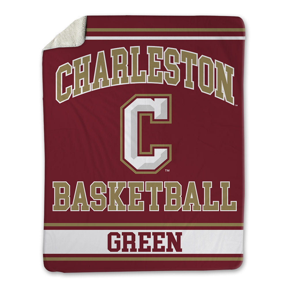 Charleston - NCAA Men's Basketball : Max Green - Blanket-0