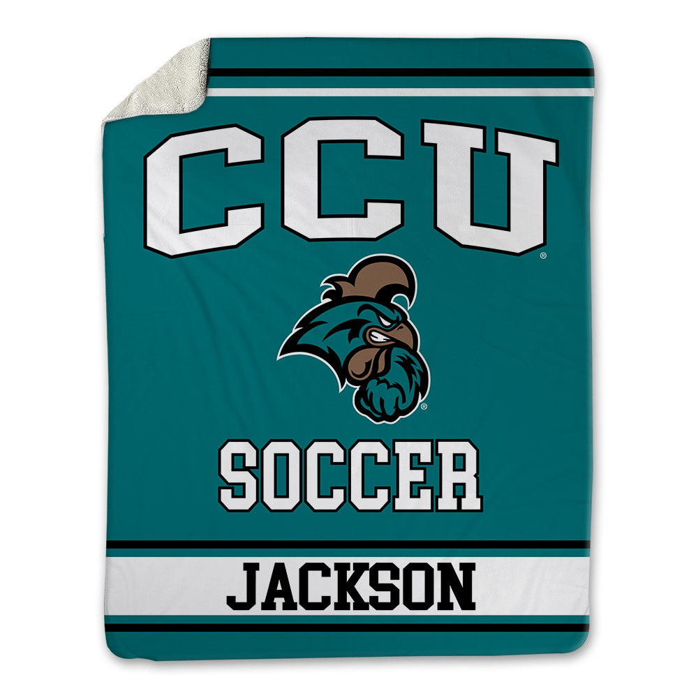 Coastal Carolina - NCAA Men's Soccer : Parker Jackson - Blanket-0