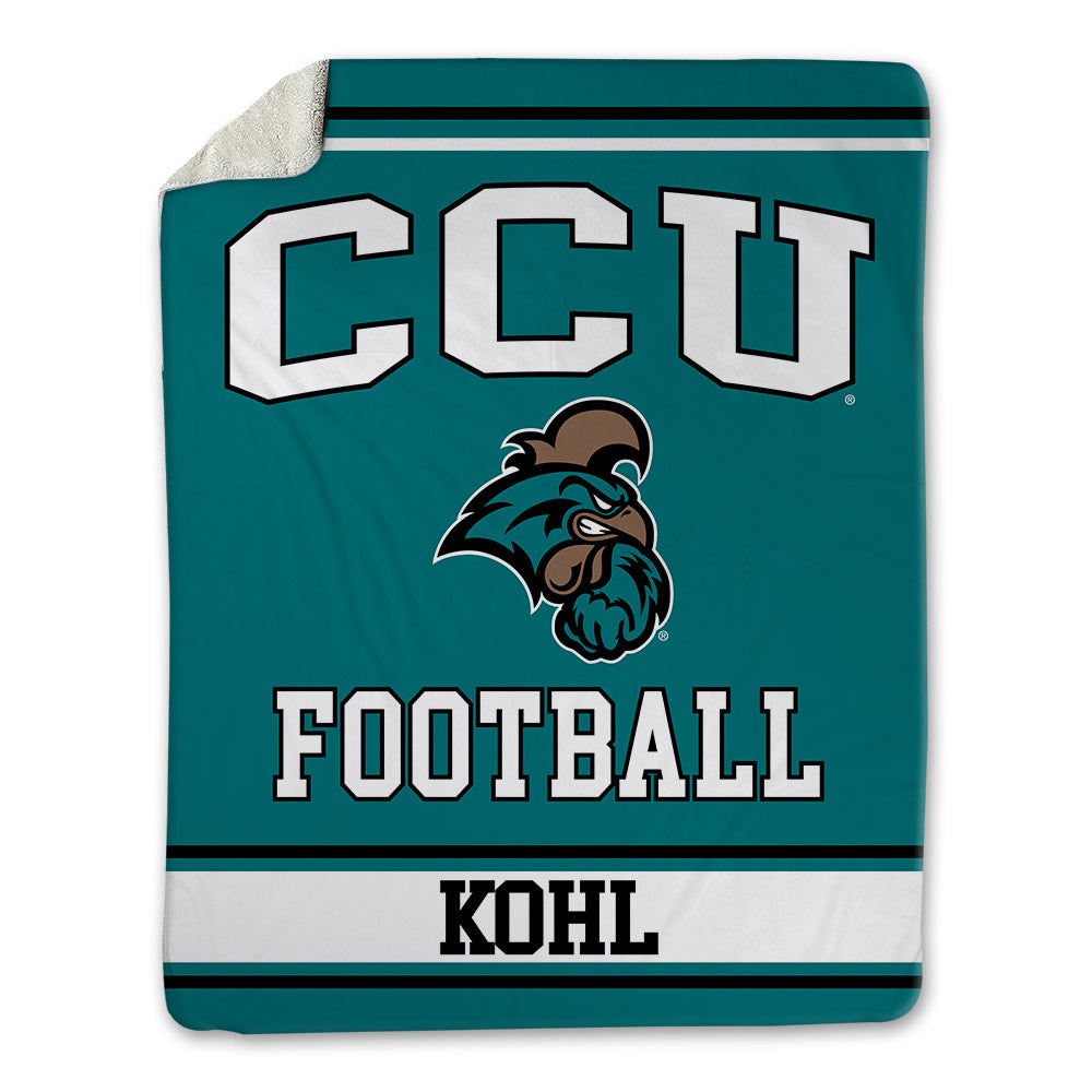 Coastal Carolina - NCAA Football : Jackson Kohl - Blanket-0