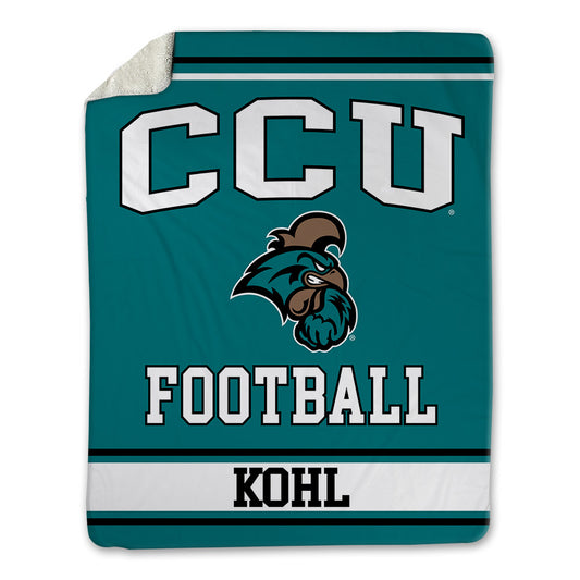Coastal Carolina - NCAA Football : Jackson Kohl - Blanket-0