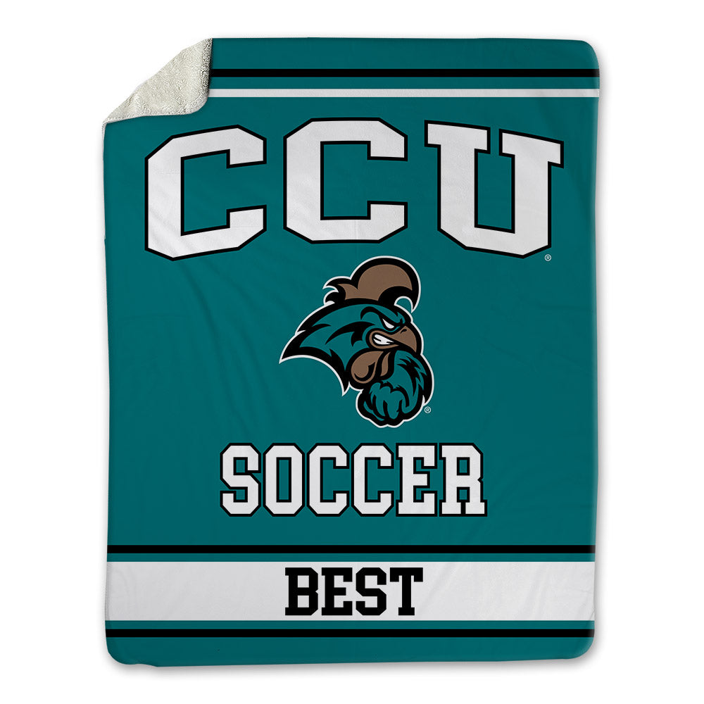 Coastal Carolina - NCAA Women's Soccer : Haley Best - Blanket-0