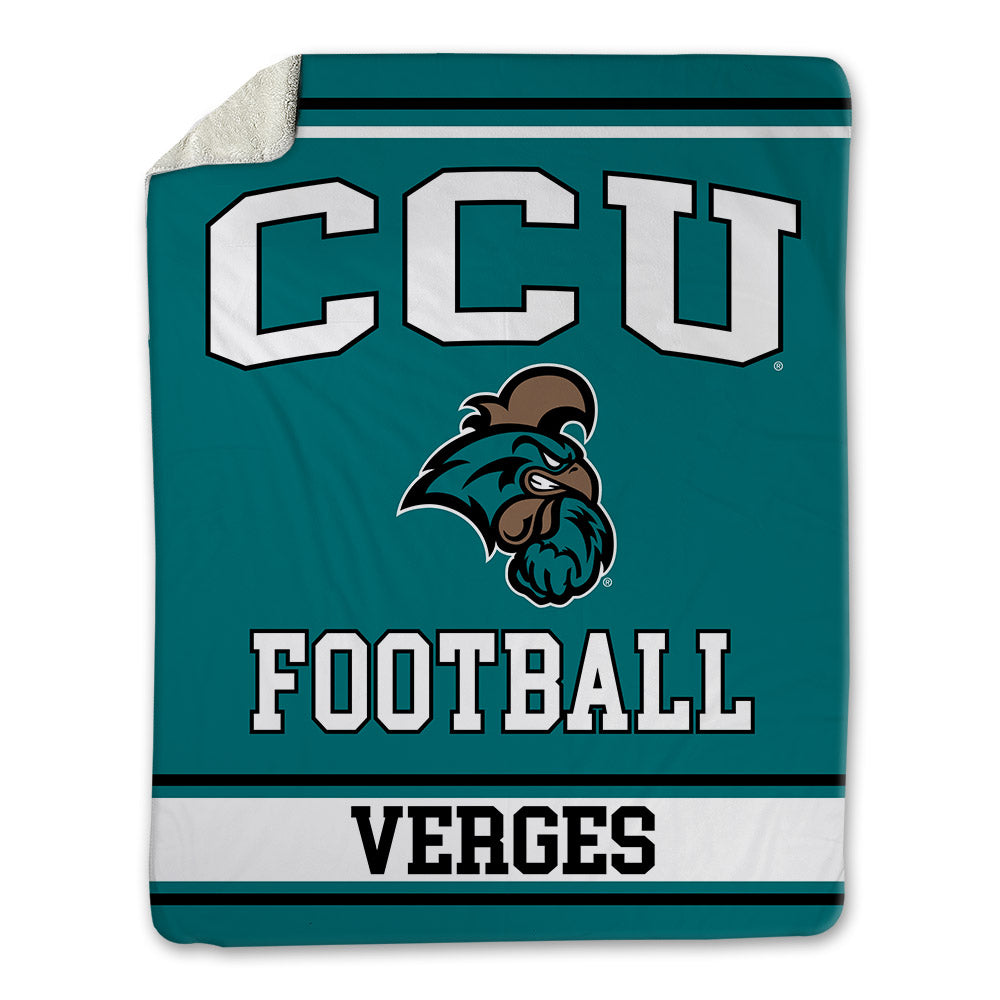 Coastal Carolina - NCAA Football : Ben Verges - Blanket-0