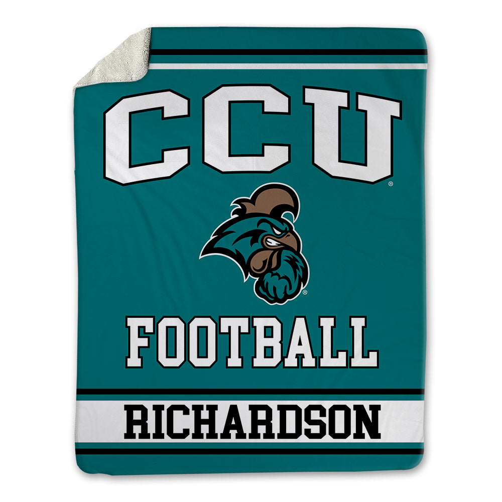 Coastal Carolina - NCAA Football : Daughtry Richardson - Blanket-0
