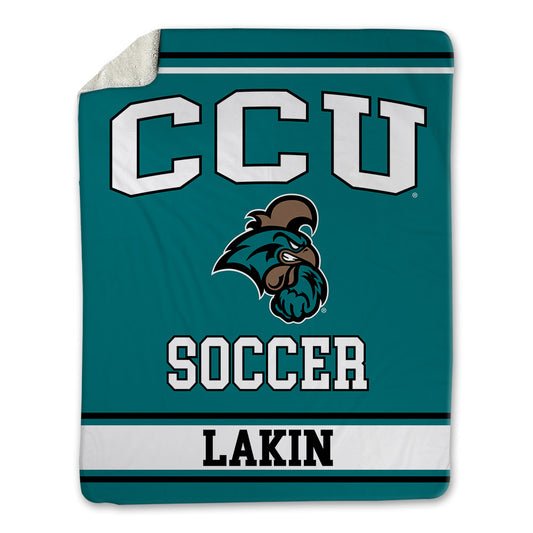 Coastal Carolina - NCAA Women's Soccer : Katie Lakin - Blanket-0