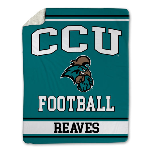 Coastal Carolina - NCAA Football : Brown Reaves - Blanket-0