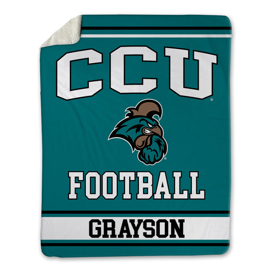 Coastal Carolina - NCAA Football : Ryan Grayson - Blanket-0