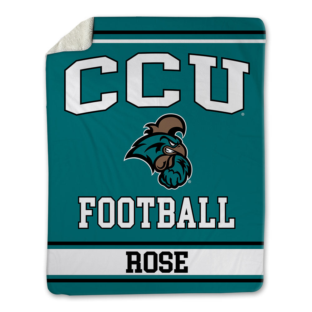 Coastal Carolina - NCAA Football : Brandon Rose - Blanket-0