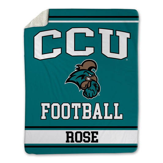 Coastal Carolina - NCAA Football : Brandon Rose - Blanket-0