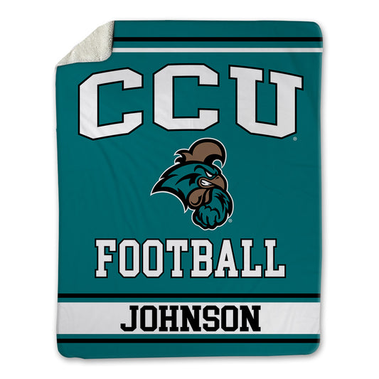 Coastal Carolina - NCAA Football : Krosse Johnson - Blanket-0
