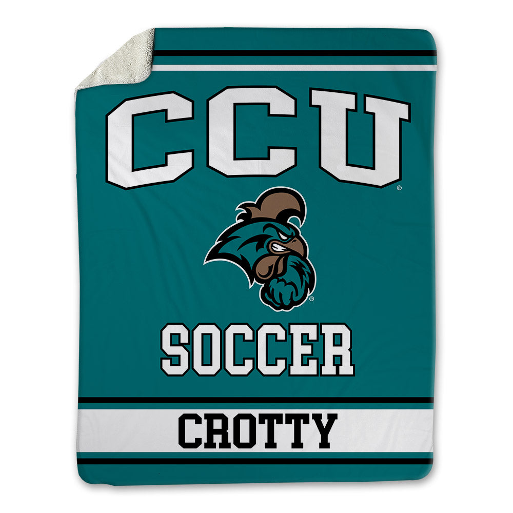 Coastal Carolina - NCAA Women's Soccer : Leah Crotty - Blanket-0