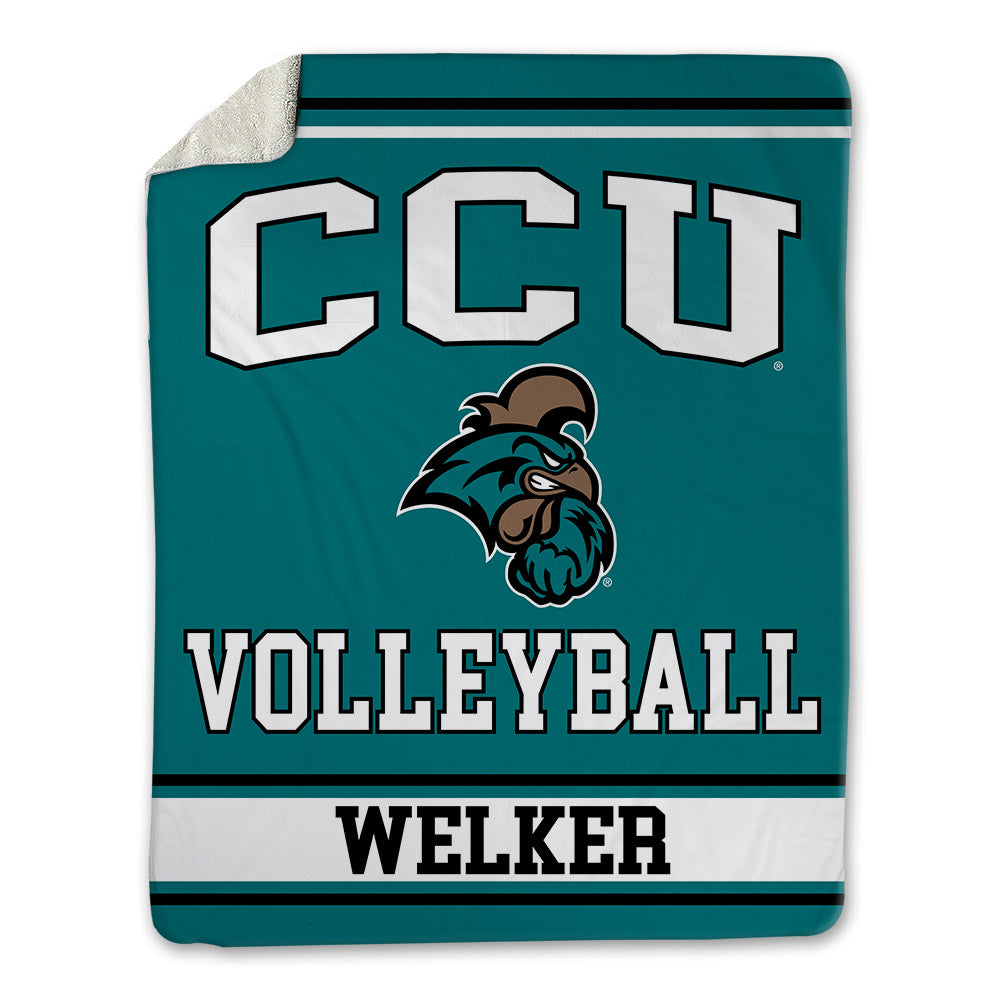 Coastal Carolina - NCAA Women's Volleyball : Hatteras Welker - Blanket-0
