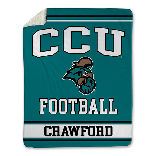 Coastal Carolina - NCAA Football : Kadon Crawford - Blanket-0