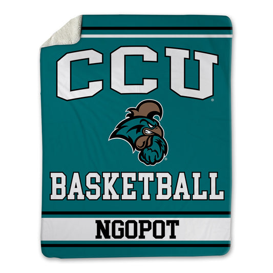 Coastal Carolina - NCAA Men's Basketball : Jerry Ngopot - Blanket-0