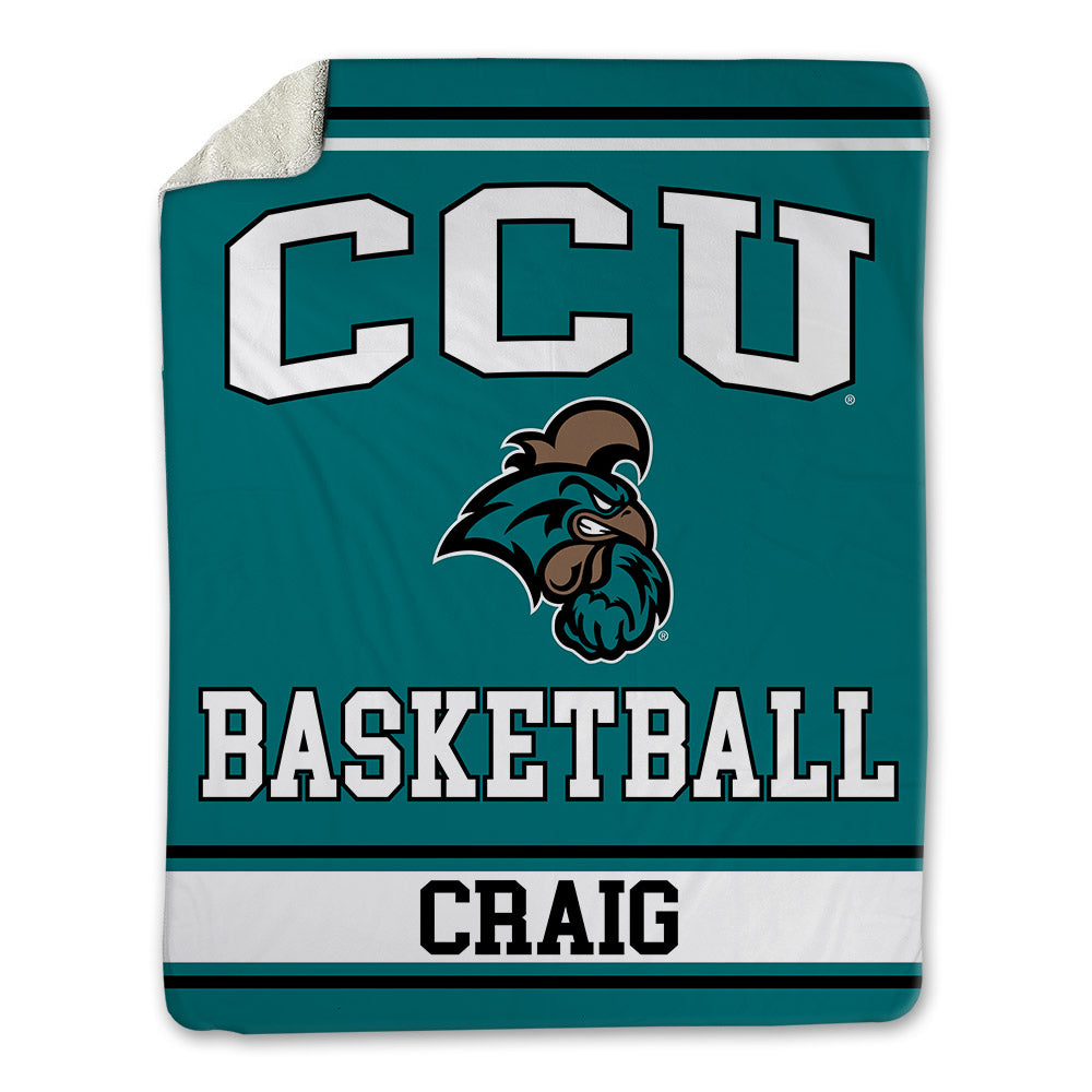 Coastal Carolina - NCAA Men's Basketball : Dajohn Craig - Blanket-0