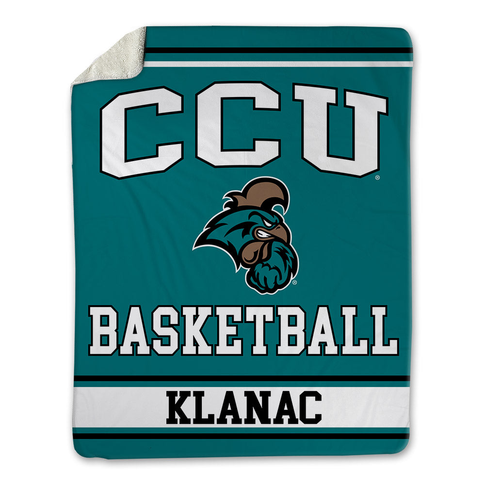 Coastal Carolina - NCAA Women's Basketball : Olivia Klanac - Blanket-0