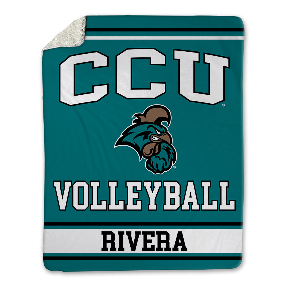 Coastal Carolina - NCAA Women's Volleyball : Julia Rivera - Blanket-0