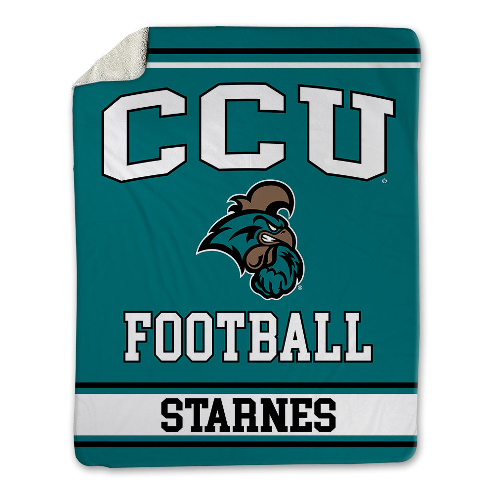 Coastal Carolina - NCAA Football : Braxton Starnes - Blanket-0