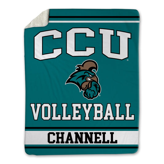 Coastal Carolina - NCAA Women's Volleyball : Kayla Channell - Blanket-0