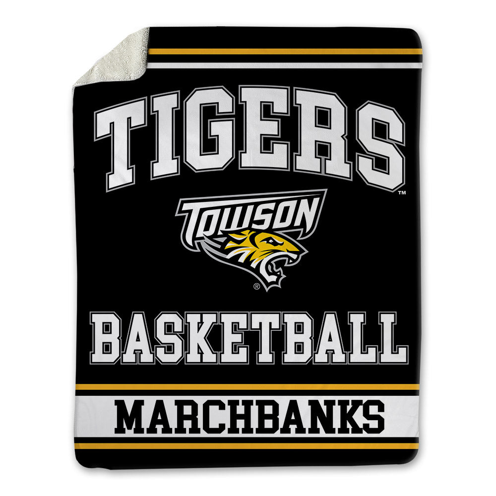 Towson - NCAA Women's Basketball : Masyn Marchbanks - Blanket-0