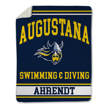 AU - NCAA Men's Swimming & Diving : Lincoln Ahrendt - Blanket-0