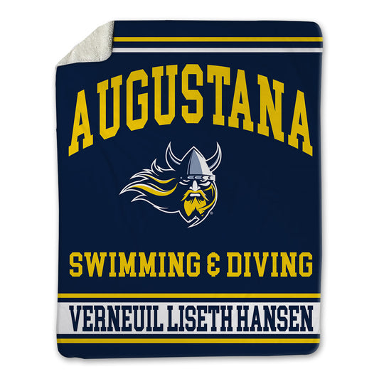AU - NCAA Men's Swimming & Diving : Robert Leander Verneuil Liseth Hansen - Blanket-0