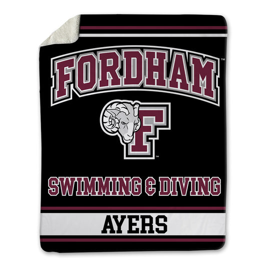 Fordham - NCAA Men's Swimming & Diving : Alex Ayers - Blanket-0