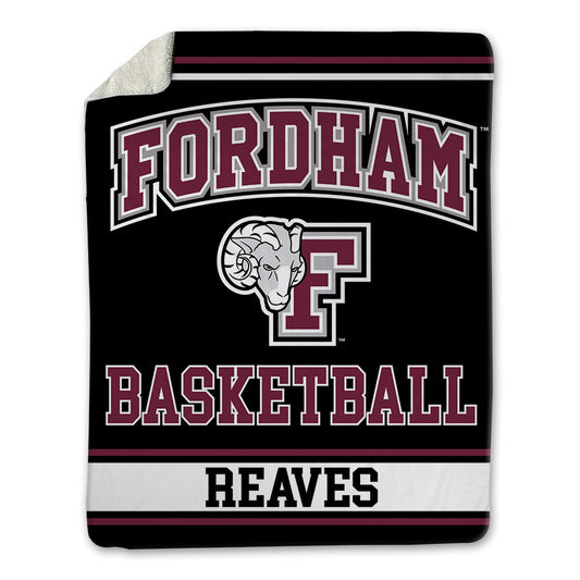 Fordham - NCAA Men's Basketball : Dejour Reaves - Blanket-0