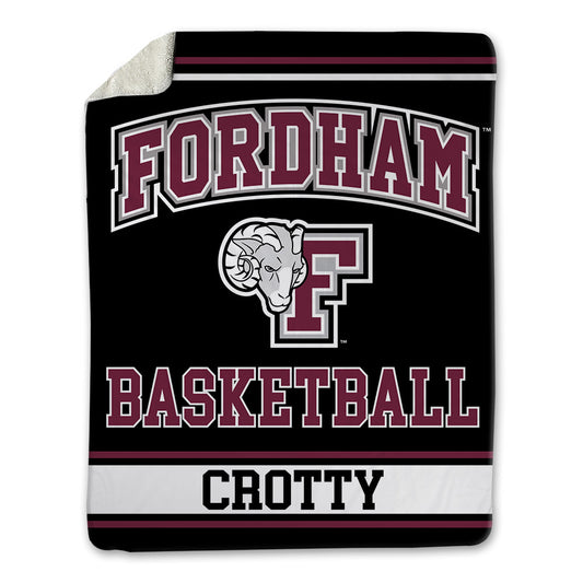Fordham - NCAA Men's Basketball : Aidan Crotty - Blanket-0