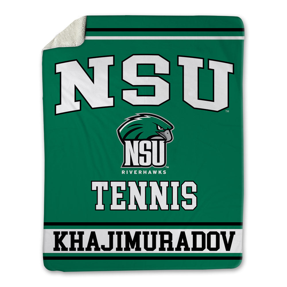 Northeastern State - NCAA Men's Tennis : Mansur Khajimuradov - Blanket-0