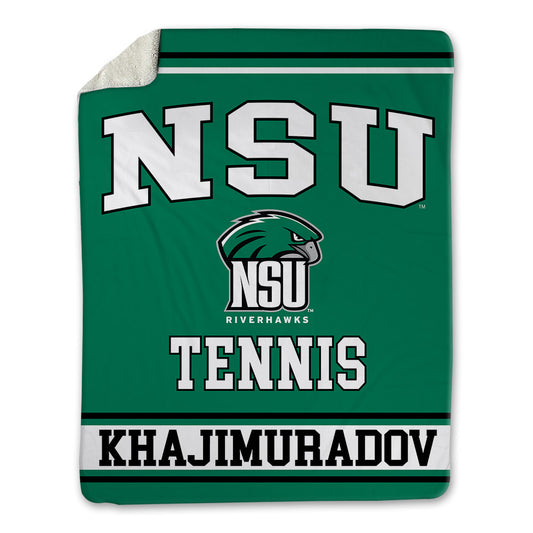 Northeastern State - NCAA Men's Tennis : Mansur Khajimuradov - Blanket-0