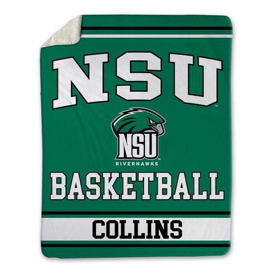 Northeastern State - NCAA Men's Basketball : Montae Collins - Blanket-0