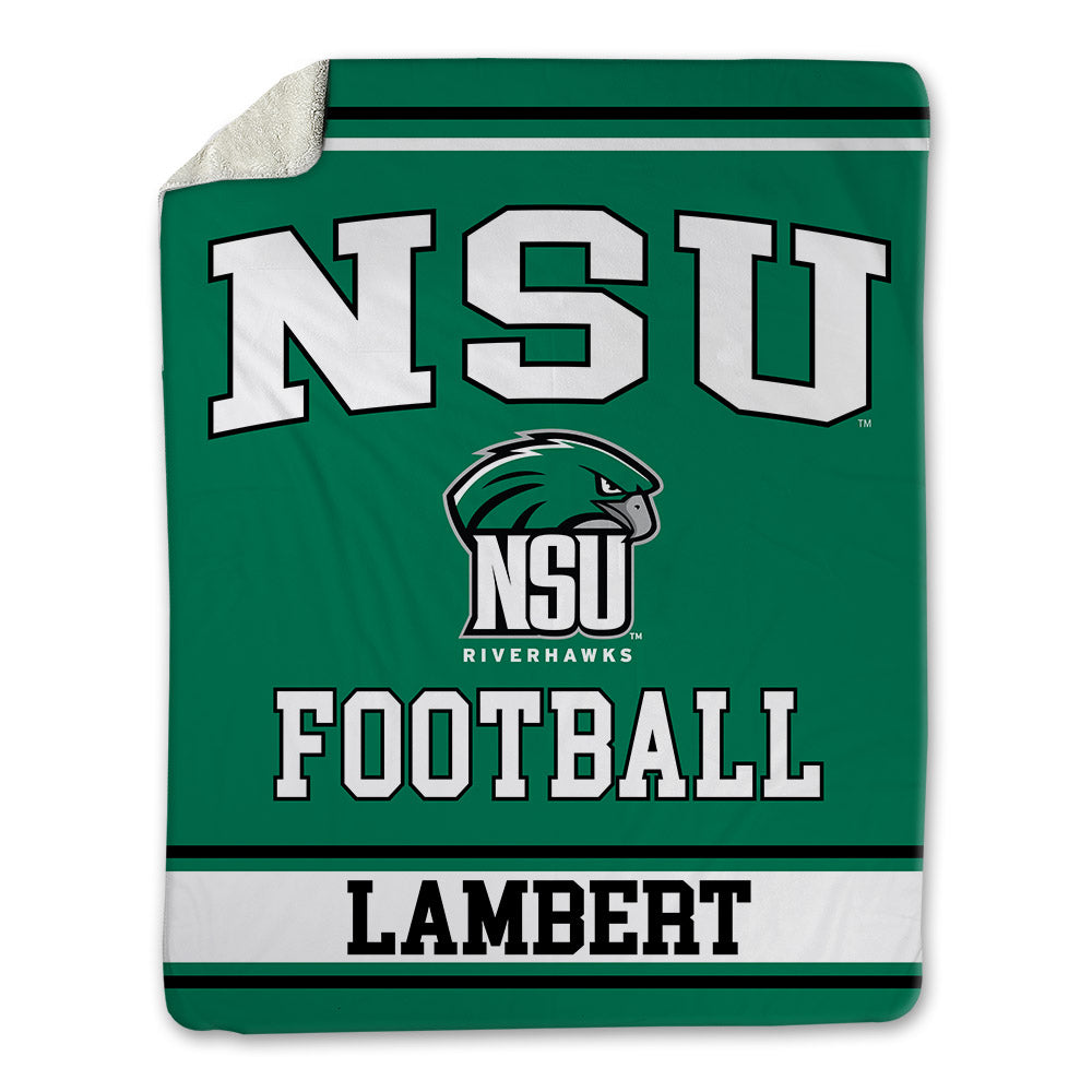 Northeastern State - NCAA Football : Josh Lambert - Blanket-0